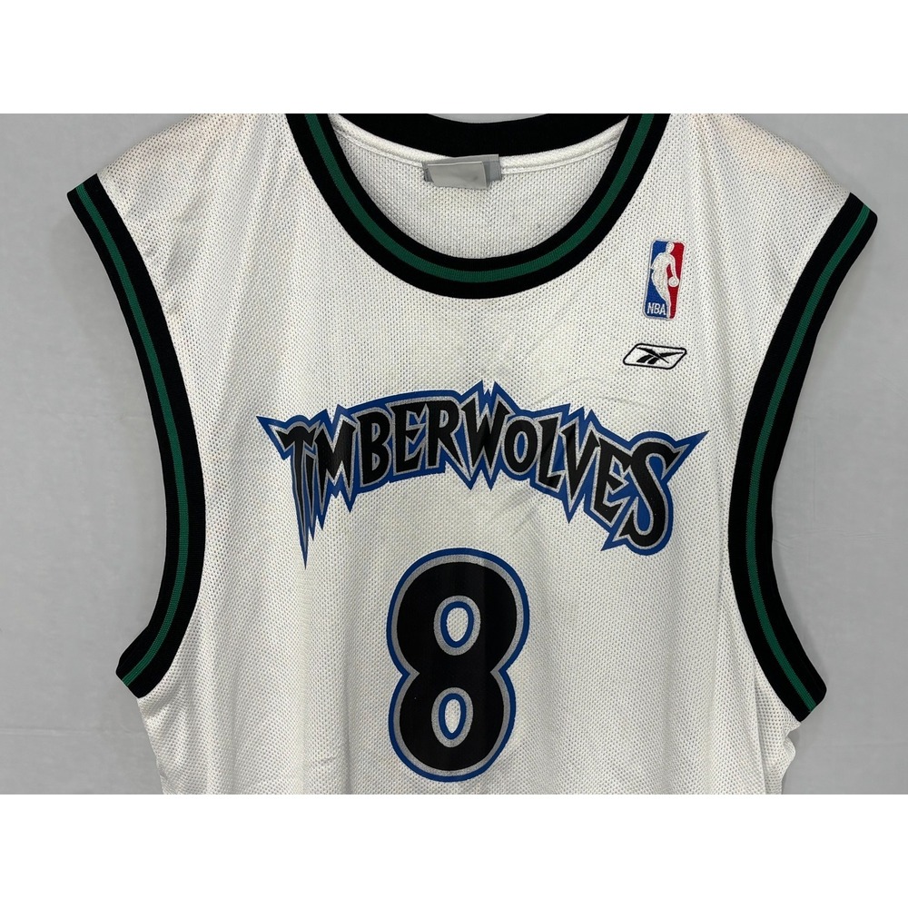 Minnesota Timberwolves Reebok Jersey Mens White Latrell Sprewell #8 Medium NWOT
